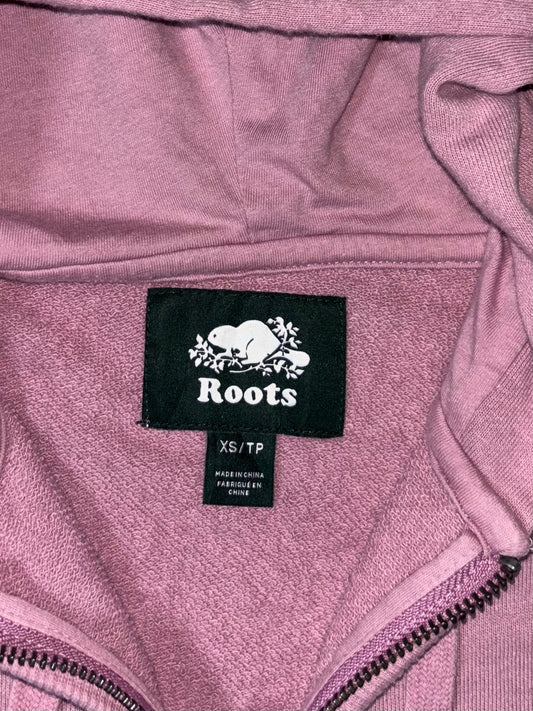 Roots Essential Full-Zip Hoodie – Dusty Pink (S)