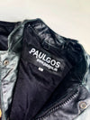 Paulgos Genuine Leather Vest  Black (L)