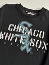 MLB Chicago White Sox Black Embroidered Stencil Logo Crewneck Sweatshirt (M)