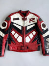 Vintage Yamaha R Pure Leather Racing Jacket By Each Leder’s With CE Protection (L)