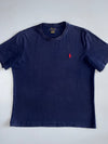 Polo Ralph Lauren Navy Crewneck Tee – Red Pony Logo (L)