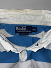 Polo Ralph Lauren Custom Fit Striped Rugby Polo - Blue/White (2XL)