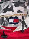 Vintage Tommy Hilfiger Camo-Lined Hoodie – Red(XL)