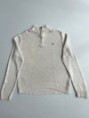 Chaps Ralph Lauren Cream Quarter-Zip Knit Sweater | Size (2XL)
