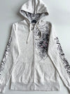 Harley-Davidson Tattoo Dagger Heart Zip Hoodie – Y2K Grey Script(S)
