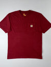 Carhartt Pocket T-Shirt Burgundy/Maroon Original Fit (XL)