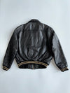 Daven Sportswear Pure Leather Bomber Jacket (L/XL)