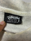 Stüssy London Raglan Crewneck Sweatshirt – Heather Grey (L/XL)