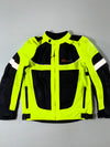 Riding Tribe Hi-Vis Neon Mesh Motorcycle Riding Jacket with Reflective Panels Paded(L)
