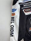 Y2K Style Black & White Embroidered Patch Racing Jacket(L)