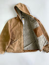 Vintage Carhartt Sandstone Active Hooded Jacket (Fur Inside)(2XL/3XL)