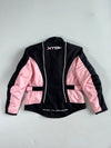 Vintage XTU Women’s Pink & Black Textile Motorcycle Jacket – “Innovation” (M)
