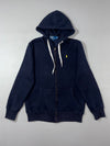 Polo Ralph Lauren Custom Fit Navy Full-Zip Pony Logo Hoodie (S/M)