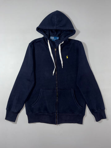 Polo Ralph Lauren Custom Fit Navy Full-Zip Pony Logo Hoodie (S/M)