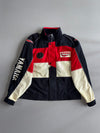 Team Yamaha Racing Colorblock Bomber Jacket – Black/Red/Cream (XL)