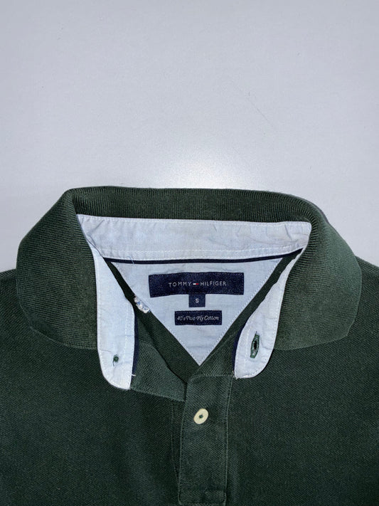 Tommy Hilfiger Long Sleeve Polo Forest Green (S)