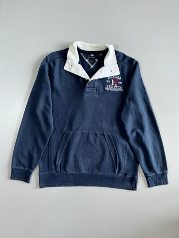 Tommy Hilfiger | Navy Athletics Rugby Collar Sweatshirt | (XL)