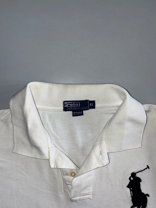 Polo Ralph Lauren Big Pony Short Sleeve Polo — White/Black (XL)