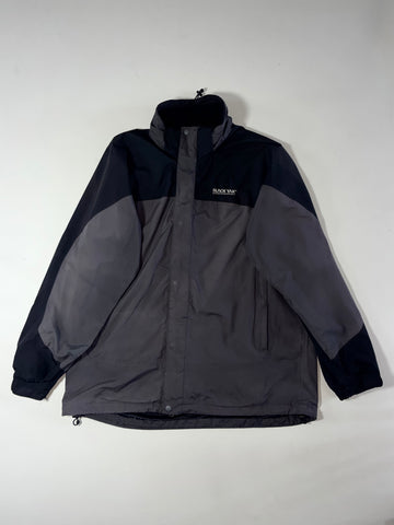Black Yak Two-Tone Technical Outdoor Shell Jacket – Grey/Black (2XL)