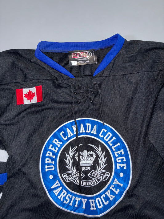 RYR Custom | Upper Canada College Hockey Jersey | Black/Blue (XXL)