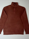 Tommy Hilfiger | Rust Brown Quarter-Zip Knit Sweater | (M/L)