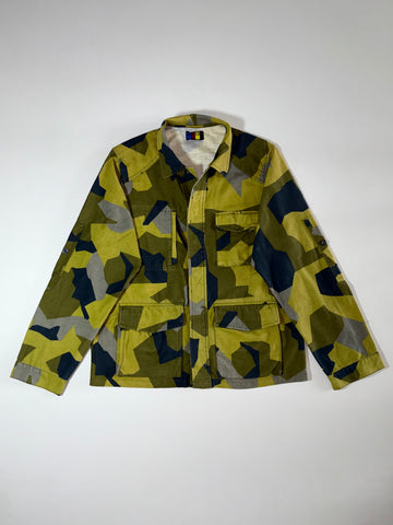 Squad K-2 Splinter Camo Field Jacket  multi-pocket utility jacket, (XL)