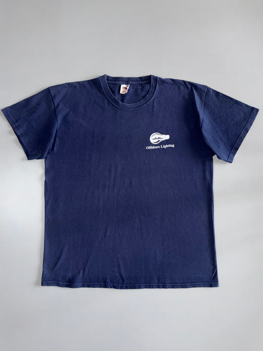 Fruit of the Loom “Offshore Lighting” Navy Vintage Tee (XL)