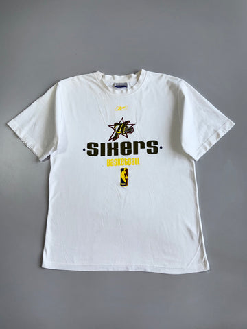 Vintage Reebok Philadelphia 76ers Sixers Basketball T-shirt (M)