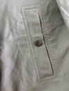 Vintage Lacoste Harrington Jacket – Beige Canvas Zip-Up (2XL)