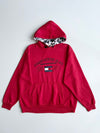 Vintage Tommy Hilfiger Camo-Lined Hoodie – Red(XL)