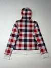 New Balance Buffalo Check Zip-Up Hoodie – Red/Navy Women’s  (S)