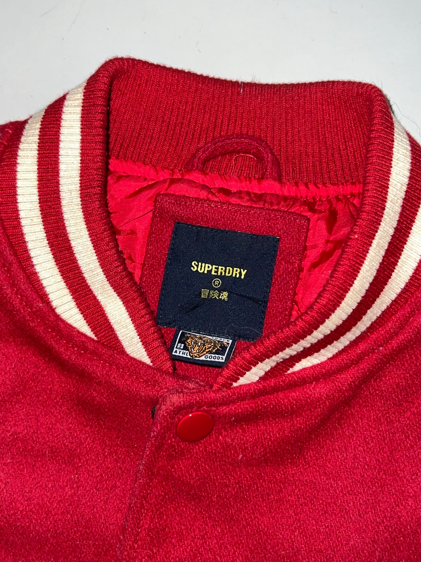 ZSUPERDRY Original Varsity Jacket (RARE) (Leather sleeve) (L)