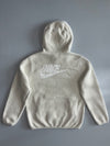 Nike Sportswear Club Fleece Off White Sherpa Bouclé Pullover Hoodie Faux Fur (L)