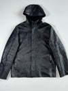 Vintage Paul Marcia Black Hooded Leather Jacket (L)