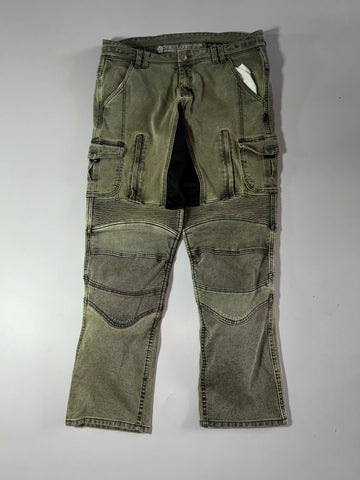 Trilobite Olive Aramid Moto Cargo Jeans Knee Padded  (W:38) (L:43)