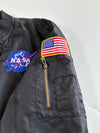 NASA Space Shuttle Patch Black MA-1 Bomber Jacket(L)