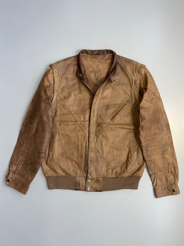 ZSuper Premium Original Leather Jacket With Detachable Arms