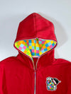 Crazybomb Red Full Face Zip Hoodie (M)