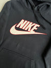 Nike Big Logo Swoosh Pullover Hoodie – Black (S)