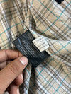 Richa Vintage Line Cotton Café Racer Motorcycle Jacket Black, Leather Stripe Sleeves, Plaid Lining, fully padded (S)