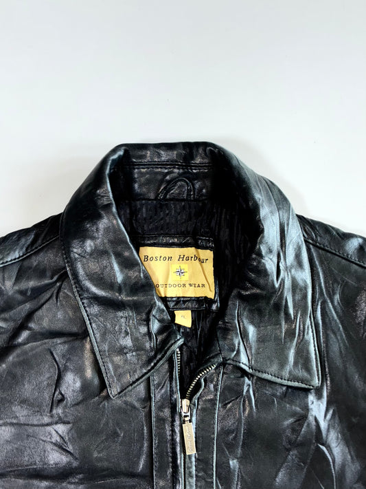 Boston Harbour Premium Original Pure Leather Jacket(XL)
