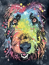 The Mountain | Rainbow Dog Acid Wash Graphic T-Shirt (M)