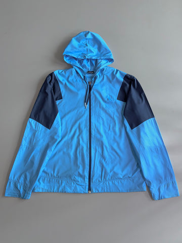 Jordan Blue Colorblock Hooded Windbreaker – Jump-man ( XL)