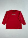 Y2K Kappa Red Mesh Long Sleeve Jersey – “For The Spirit Within” – Sleeve Piping (2XL)