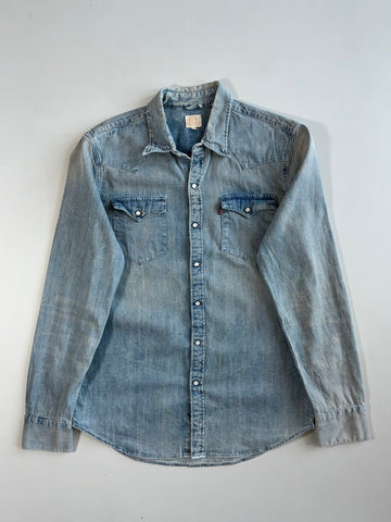 Levi’s Western Pearl Snap Denim Shirt(M)