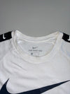 Nike Big Swoosh Raglan 3/4 Sleeve Tee – White/Red(M)