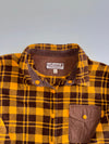 Lafuma Yellow & Brown Plaid Fleece Shirt Jacket Women’s (M)