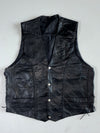 Super Premium Original Bomber Leather Vest (XL)