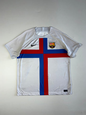 Nike FC Barcelona 2022/23 Third Kit Jersey – White (2XL)