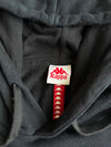 Kappa Black Banda Tape Sleeve Logo Hoodie (S)
